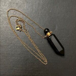 Black obsidian necklace